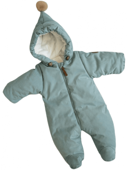 Детский демисезонный комбинезон с подкладкой, размер: 62. Цвет: «Бирюзовый»  (КД 016)