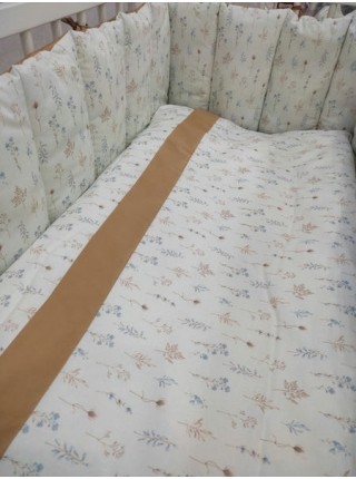 Детский комплект постельного белья для прямоугольной кровати "Летняя история" цвет: голубой (6111/1)