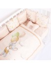  Детский универсальный комплект в кроватку  4 предмета "Шарики " цвет: карамельный (8095/4)