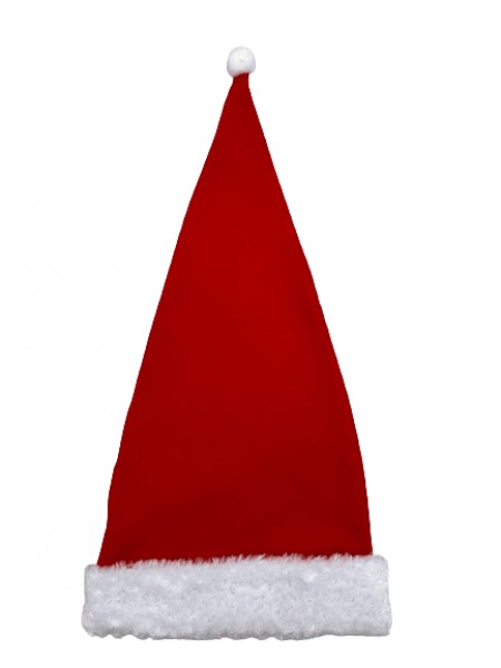 Детская шапочка колпачок "Санта"  р.44-46 цвет: красный (855)