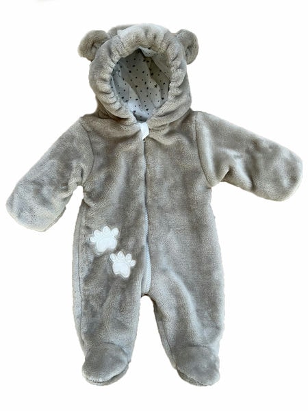 Детский комбинезон с подкладкой "Мишка" размер: 68. Цвет: бежевый (КД 015 А)