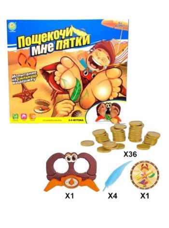 Детская настольная игра «Пощекочи мне пятки» (1271-2)