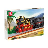 Детский игровой набор конструктор "Ретро поезд" Jie Star  676 деталей (59008)
