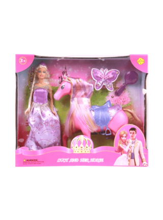 Детский  игровой набор "Кукла Defa с лошадкой" (8209)