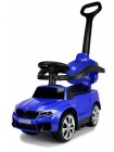 Детская каталка-толкачик с поворотной ручкой " Машина BMW M5 \ БМВ " со звуком и светом 2 в 1 цвет: синий  (A999MP-M)