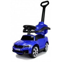 Детская каталка-толкачик с поворотной ручкой " Машина BMW M5 \ БМВ " со звуком и светом 2 в 1 цвет: синий  (A999MP-M)