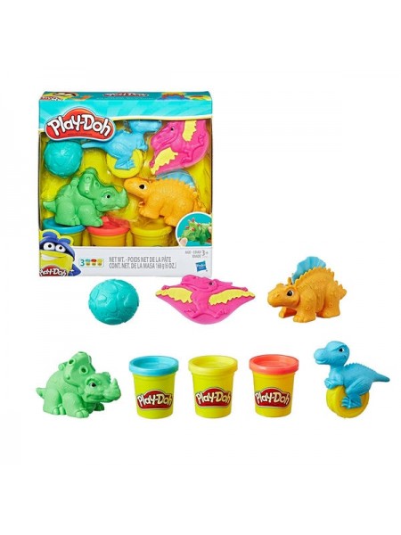 Детский игровой набор с пластилином "Play-Doh "Малыши-Динозаврики" Play Doh (E1953)