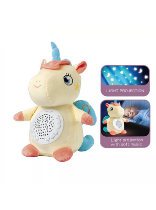 Игрушка-ночник для малышей "Единорог" (проектор звездного неба, колыбельные) (FM666-31)