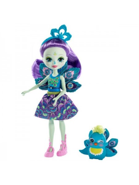Кукла Enchantimals Пэтти Павлин с питомцем " Mattel \ Маттел (FXM74)