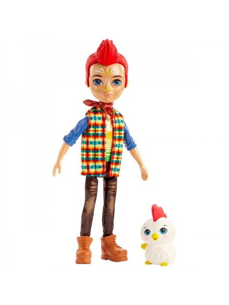 Кукла Enchantimals Редвард Рустер с питомцем  " Mattel \ Маттел (GJX39)