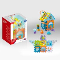 Развивающая игрушка: интерактивный сортер-куб "Домик"(HE0528)