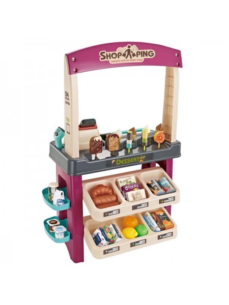 Детский игровой набор "Супермаркет: Сладости и мороженое" PITUSO 55 аксессуаров + звук+свет (HW19116623)