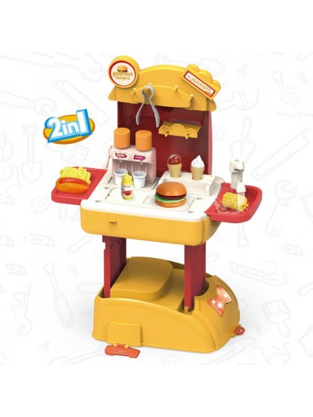 Детский игровой набор "Кухня Шефбургер" PITUSO  в рюкзаке, 22 эл-та
