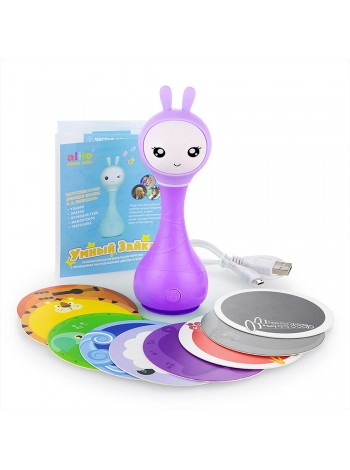 Интерактивная игрушка Alilo Умный зайка R1 цвет: фиолетовый (60906)