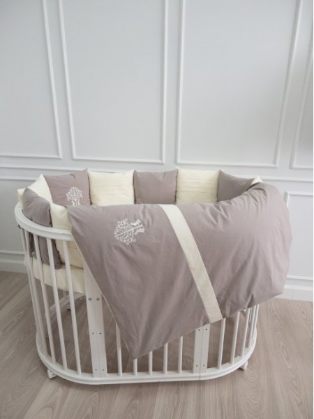 Детский универсальный комплект постельного белья "Organic Baby Cotton" цвет: бежевый (6116/4)