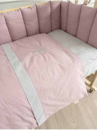 Детский комплект постельного белья"Organic Baby Cotton" для стандартной кроватки цвет: розовый (6115/2)