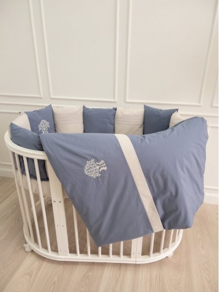 Детский универсальный комплект постельного белья "Organic Baby Cotton" цвет: синий (6116/1)