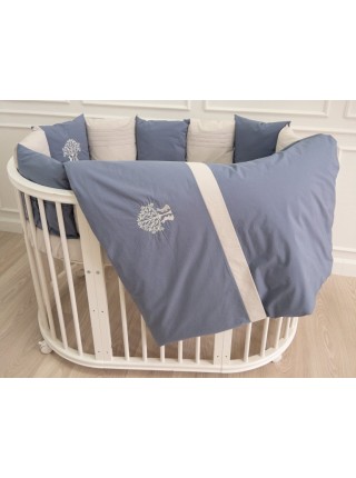 Детский универсальный комплект постельного белья "Organic Baby Cotton" цвет: синий (6116/1)