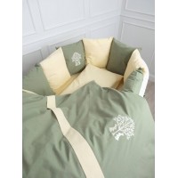 Детский универсальный комплект постельного белья "Organic Baby Cotton" цвет: зеленый (6116/3)