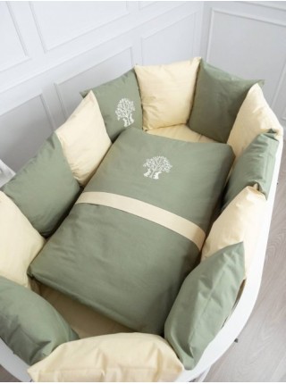 Детский универсальный комплект постельного белья "Organic Baby Cotton" цвет: зеленый (6116/3)