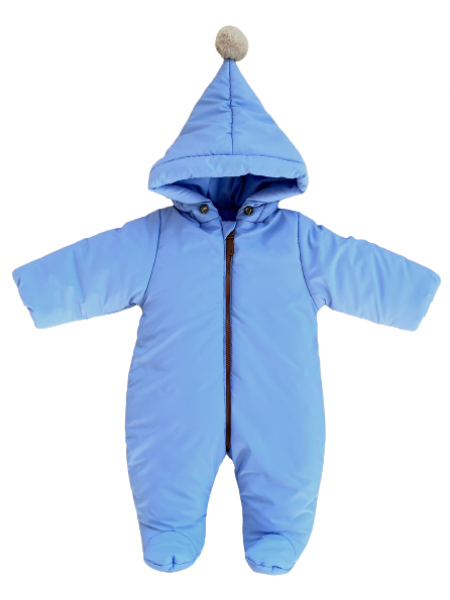 Детский демисезонный комбинезон "Гномик" с подкладкой, размер: 68. Цвет: «Голубой» (KD 016))