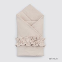 Одеяло-конверт 90х90 «Муслин №4» с резинкой (лето) цвет: бежевый  ОКнВ(Мс4-лето)