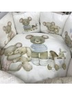 Детский универсальный комплект в кроватку  17 предметов "Little mouse " цвет: кофе 6070