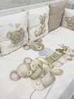 Детский универсальный комплект в кроватку  17 предметов "Little mouse " цвет: кофе 6070