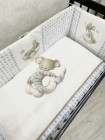 Детский комплект постельного белья 6 предметов для стандартной кроватки "Мышка на облаке" 6076