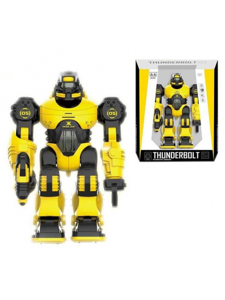 Детский интерактивный робот на батарейках цвет: желтый (607)
