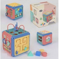 Развивающая игрушка: интерактивный сортер-куб (668-176)