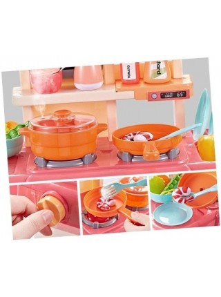 Детский игровой набор " Кухня " 42 предмета со световыми и звуковыми эффектами + вода из крана 889-168