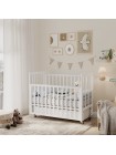 Детская деревянная кровать с маятником + колесо+ ящик "Classic Sleep PREMIUM" цвет: белый