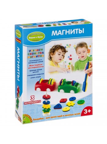 Набор для опытов Bondibon 3+ "МАГНИТЫ."Мои первые эксперименты" (ВВВ3277)