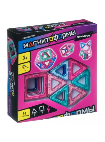 Магнитный конструктор Bondibon "Магнитоформы" 14 деталей 