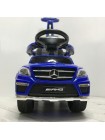 Детская каталка-толкачик-качалка с ручкой " Машина Mercedes GL63 AMG \ Мерседес " со звуком, светом и MP3 3 в 1 цвет: синий (A888AA-H)