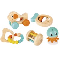 Подарочный набор игрушек погремушек HAPE "Малышам" (E0125_HP)