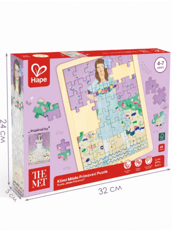 Пазл для детей Hape "Умняша" Портрет Меды (в деревянной раме) (E1465_HP)