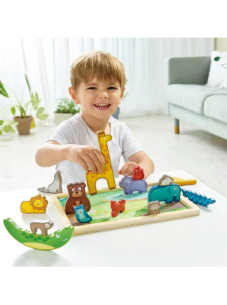Пазл для детей HAPE "Умняша" Королевство Животных (E1656_HP)