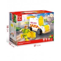 Детская игрушка HAPE "Играем в профессии" Машина скорой помощи (E3091_HP)