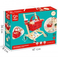 Игровой набор HAPE "Продукты" Тележка и корзина для покупок (E3234_HP)