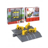 Детский игровой набор HAPE "Элементы для Ж/Д полотна" Переезд с 4 шлагбаумами (E3705_HP)