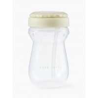 Поильник детский с трубочкой Happy Baby 9м+ цвет: Cream (14011)