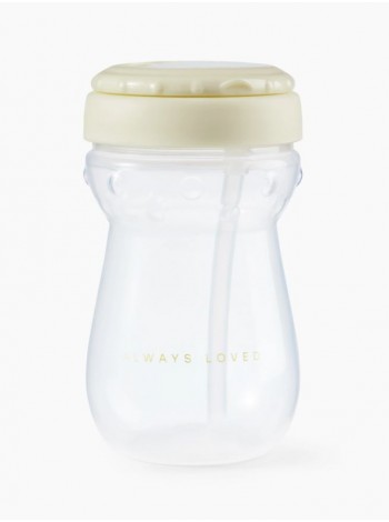 Поильник детский с трубочкой Happy Baby 9м+ цвет: Cream (14011)