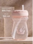 Поильник детский с трубочкой Happy Baby 9м+ цвет: May-lily  (14011)