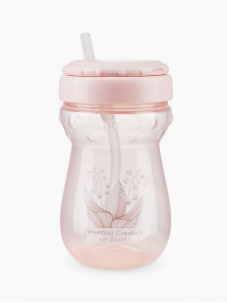 Поильник детский с трубочкой Happy Baby 9м+ цвет: May-lily  (14011)