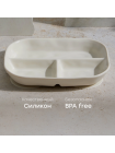 Силиконовая секционная тарелка Happy Baby цвет: cream (15072)