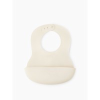 Детский пластиковый нагрудник HB цвет: milky (16000)