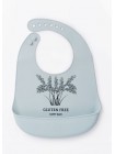 Детский силиконовый нагрудник HB цвет: light blue (16006)