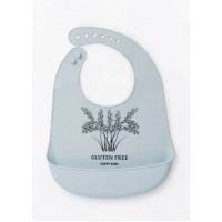 Детский силиконовый нагрудник HB цвет: light blue (16006)